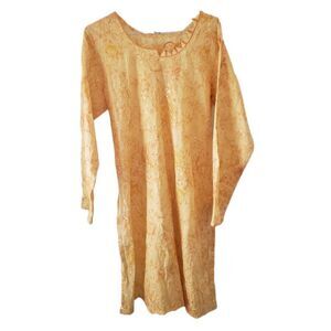 Women's Golden Yellow Beautifully Embroidered Kaftan